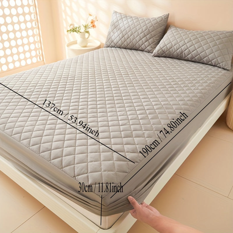 Waterproof Mattress Protector Fitted Sheet Stainproof Moistureproof Bed Cover for Dorms Hotels