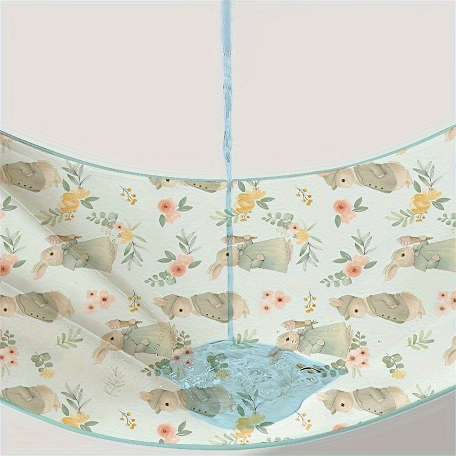 Waterproof Non-Slip Bed Pad for Urine Leak Protection Breathable Polyester Available in Pink Green Grey