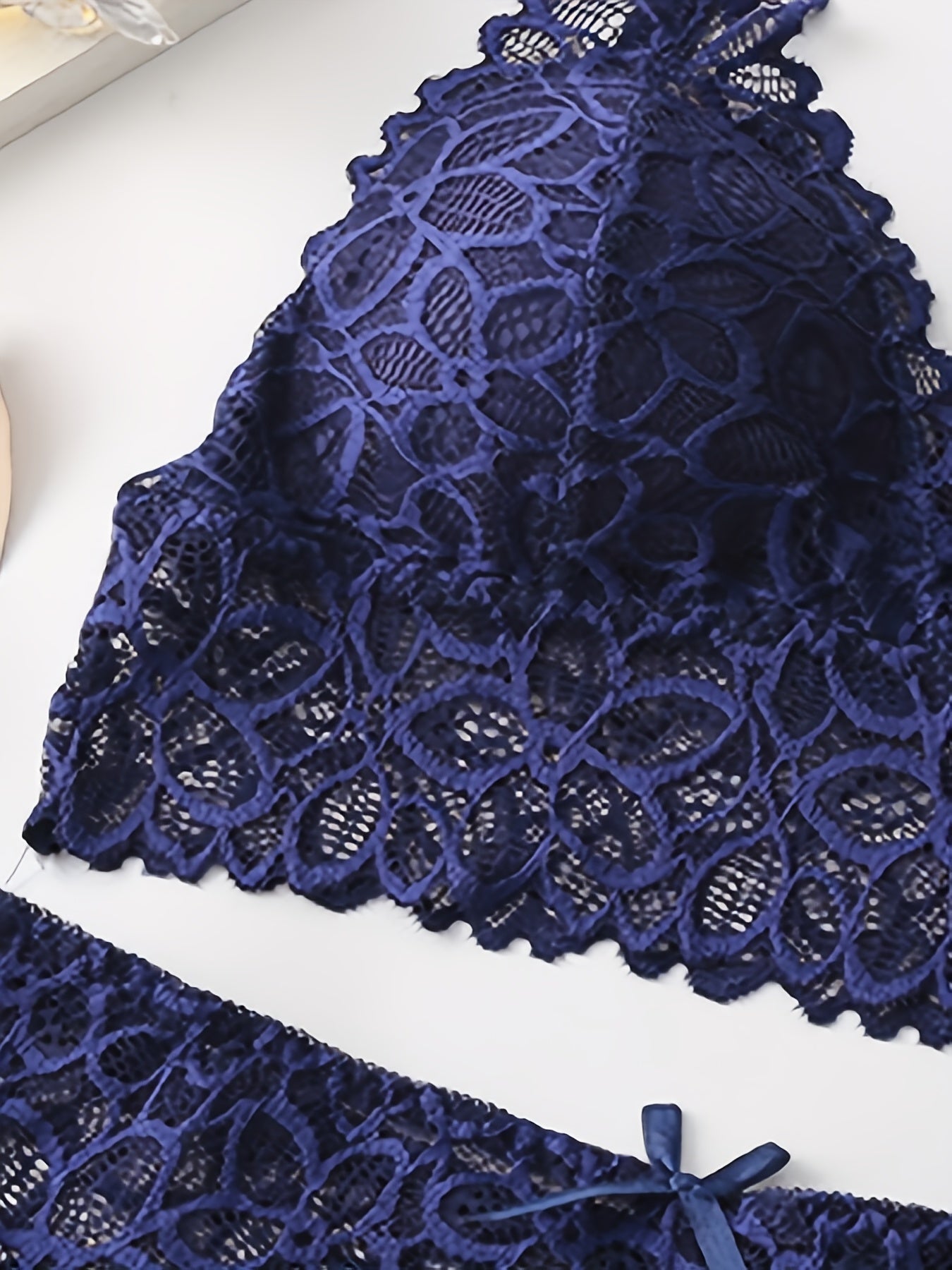 Women’s Lace Vest-Style Summer Underwear Set with Thin Mould Cups Breathable Comfort