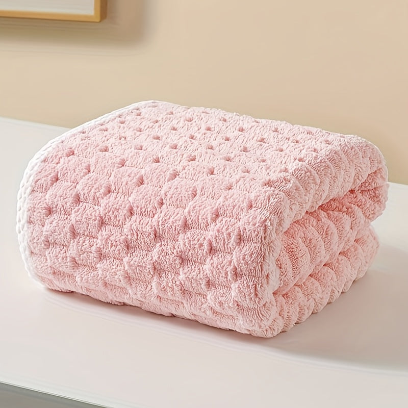 Toallas de baño de felpa coral de secado rápido y absorbentes para hotel y uso doméstico