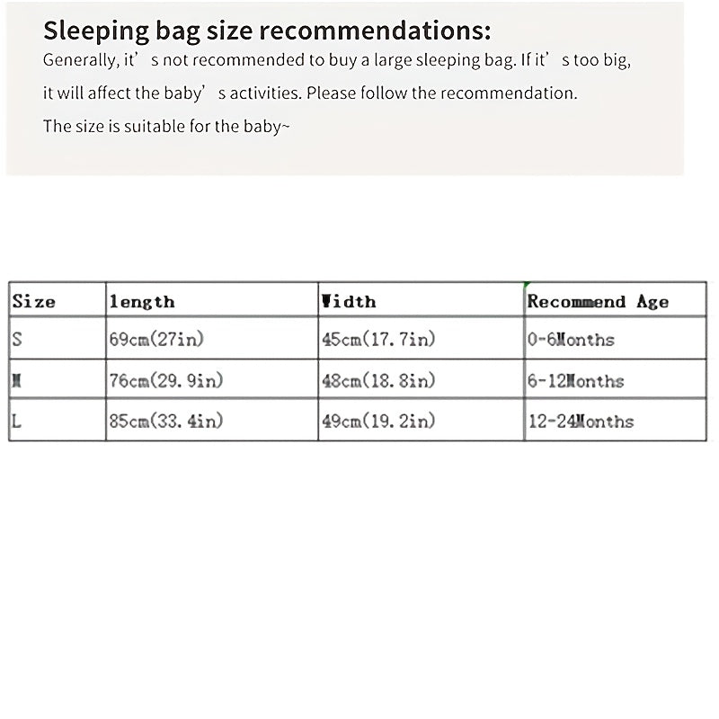 Unisex Baby Polar Fleece Sleep Sack with Animal Print for Autumn and Winter