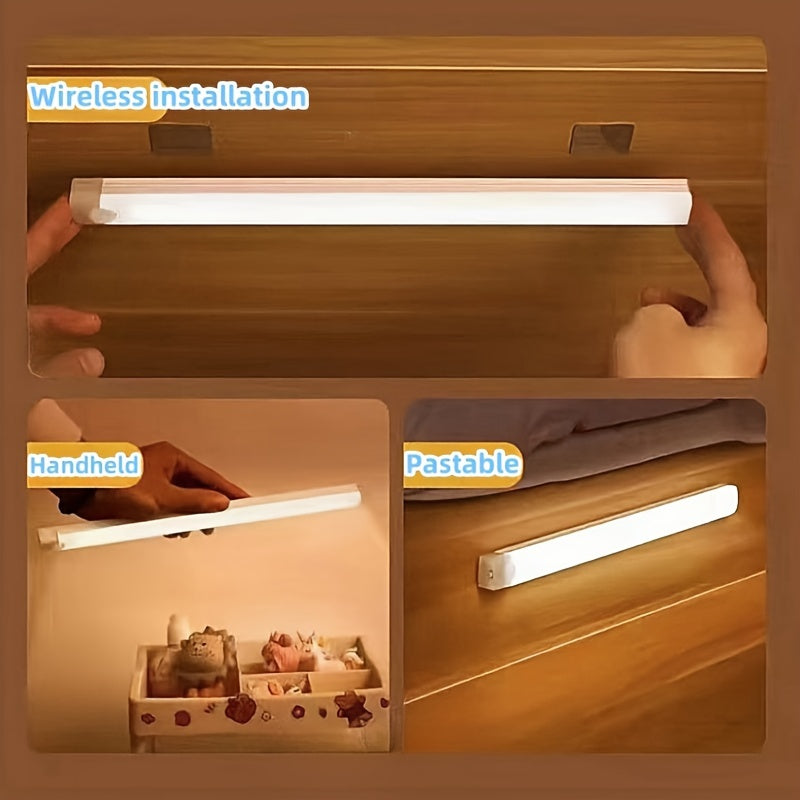 USB Magnetic LED Night Light for Wardrobe Cabinet and Office Shoe Cabinet Dimmable White Yellow