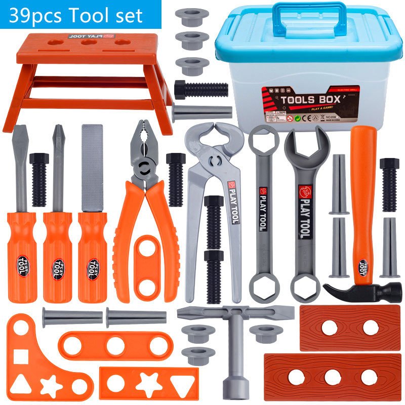 Kids Toy Tool Set in Three Sizes with Electric Drill and Repair Tools for Boys and Girls