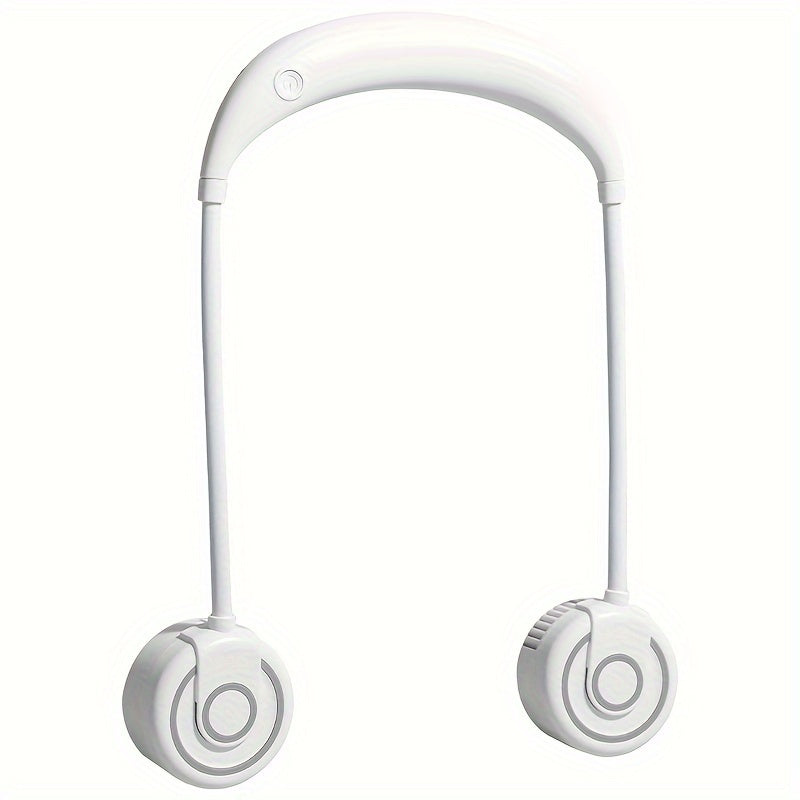 Rechargeable Bladeless Neck Fan with Adjustable Angle Personal Cooling Device