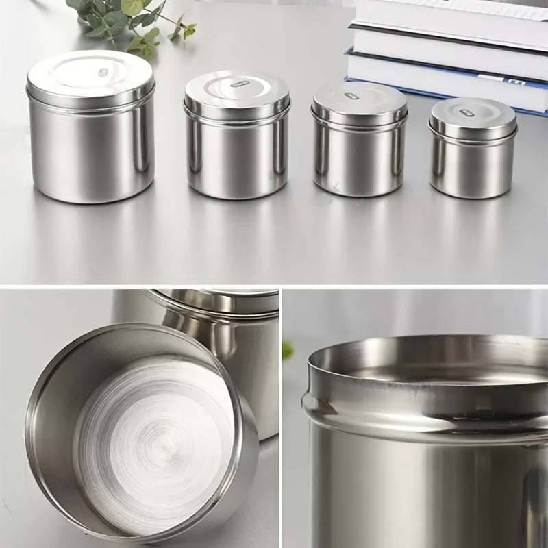 Stainless Steel Disinfection Storage Jar for Alcohol Ointments and Dressings