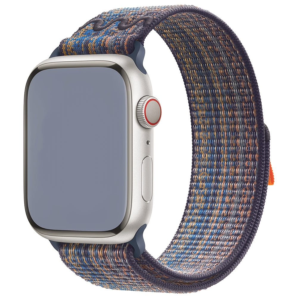 Nylon Elastic Solo Loop Strap for Apple Watch Series 1-10 Adjustable Sport Wristband for Men and Women