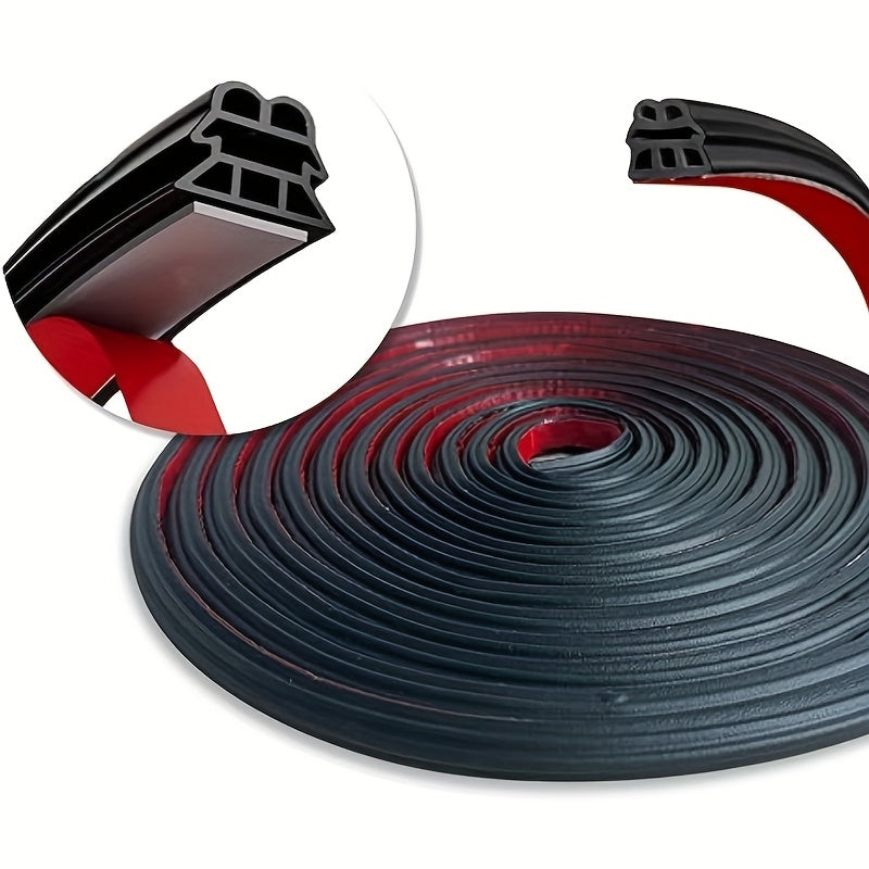 Universal Car Door Rubber Seal Strip Soundproof Windproof 10m