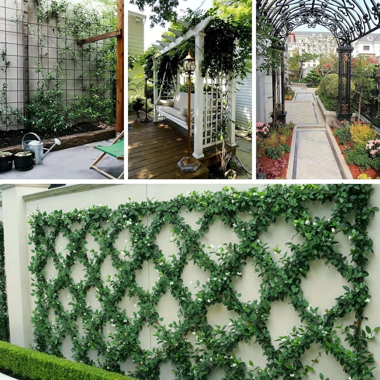 Artificial Ivy Garland Pack for Indoor and Outdoor Decor Green Vines for Weddings and Parties