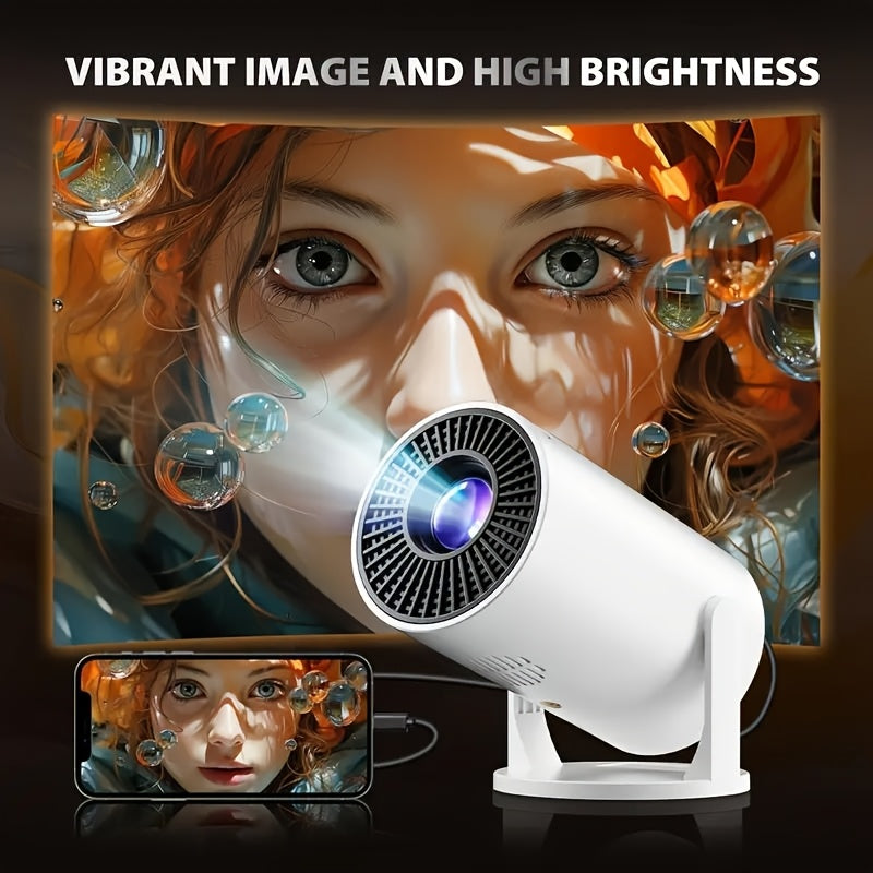 Мини портативный проектор HD 1080P с вращающимся на 180° экраном для домашнего кинотеатра