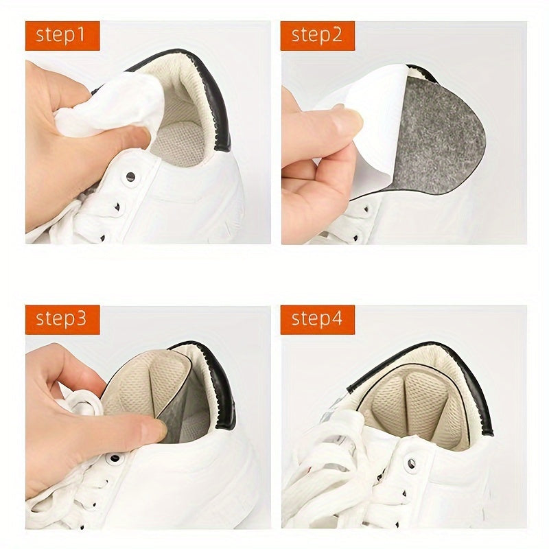 Unisex Heel Cushion Pads Self-Adhesive Sponge Inserts for Blister Prevention