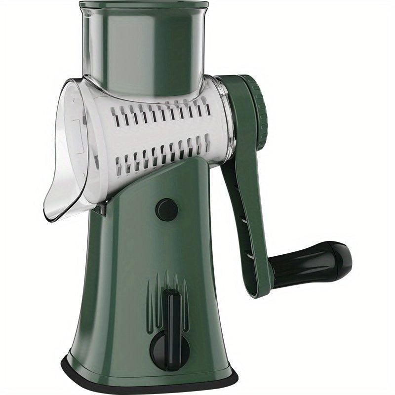 Rallador de queso rotatorio 5 en 1, rallador, cortador de verduras, cortador de alimentos, gadget de cocina