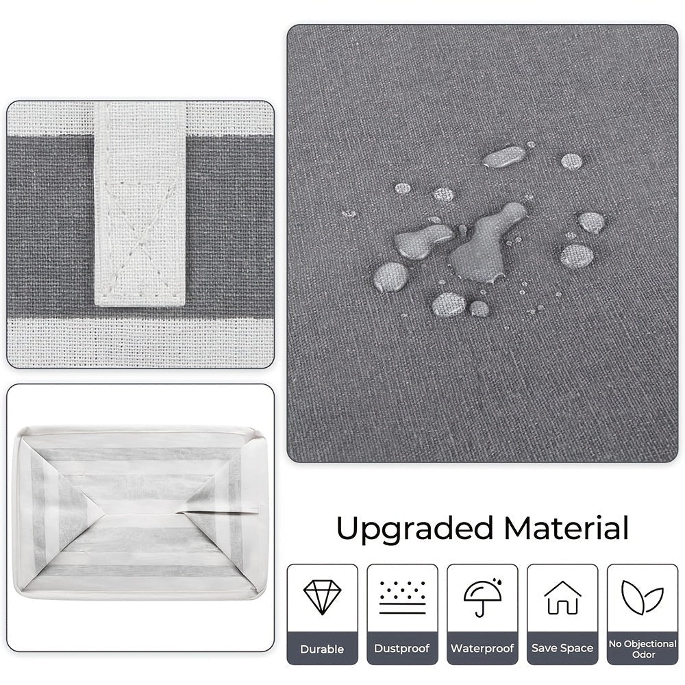 Grey Laundry Basket with Waterproof Waterproof and Freestanding Design 75L Capacity