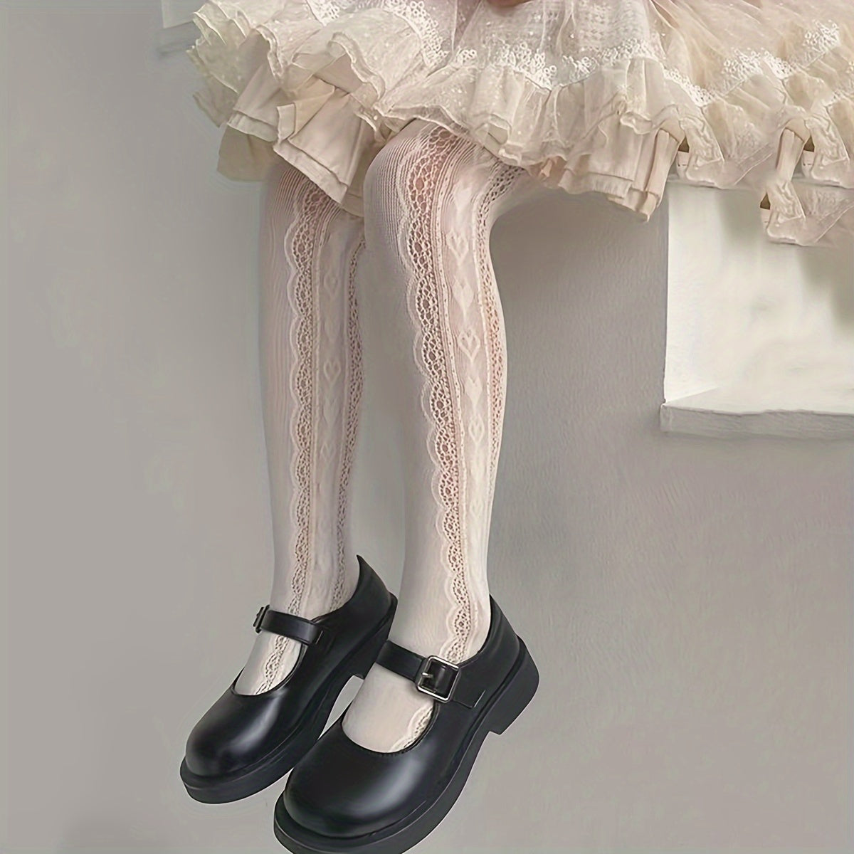 Girls' Summer Socks and Tights Set with Anti-Mosquito Technology for Kids 12 and Under