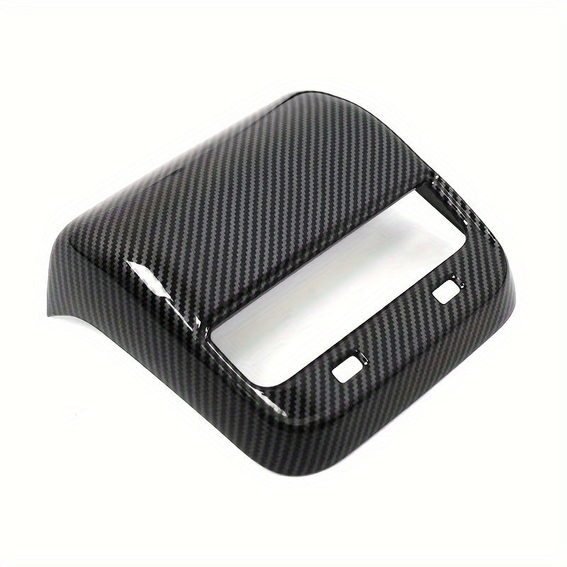Rear Carbon Fiber Finish AC Vents Trim for Tesla Model 3 Y Auto Decor