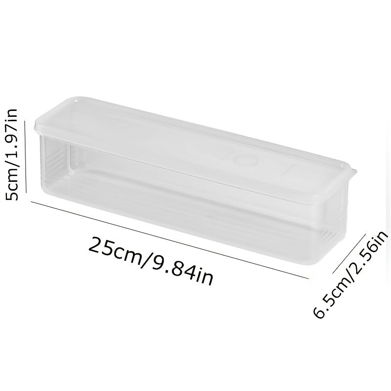 Set of 2/6 Plastic Food Storage Containers for Refrigerator, Vegetable Keeper