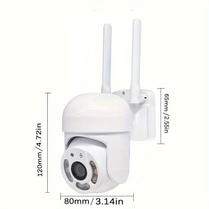 Outdoor WiFi Security Camera with Pan Tilt Auto Tracking Night Vision Two-Way Audio Waterproof CCTV