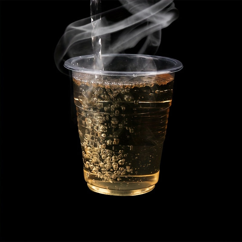 Bir martalik plastmassa stakanlar 50 ta, shaffof, qayta ishlash mumkin, bayramlar va tadbirlar uchun qalinlashtirilgan