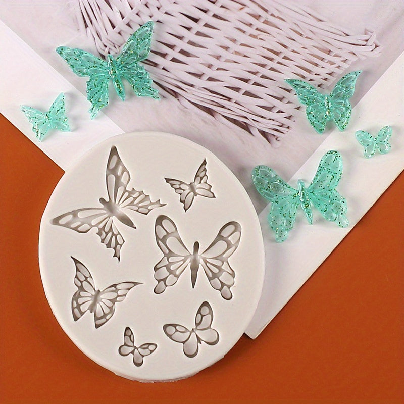 Mini Butterfly Silicone Mold for Baking Candy Chocolate Cupcake Decorating