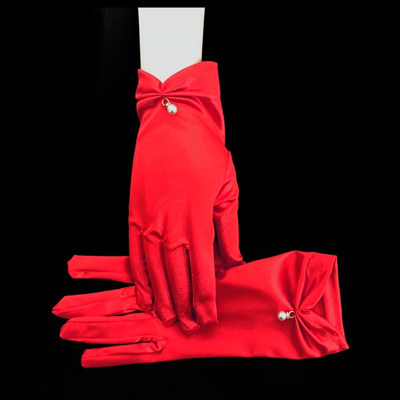 Satin Gloves for Weddings Formal Events Party Cosplay Bridal Accessories