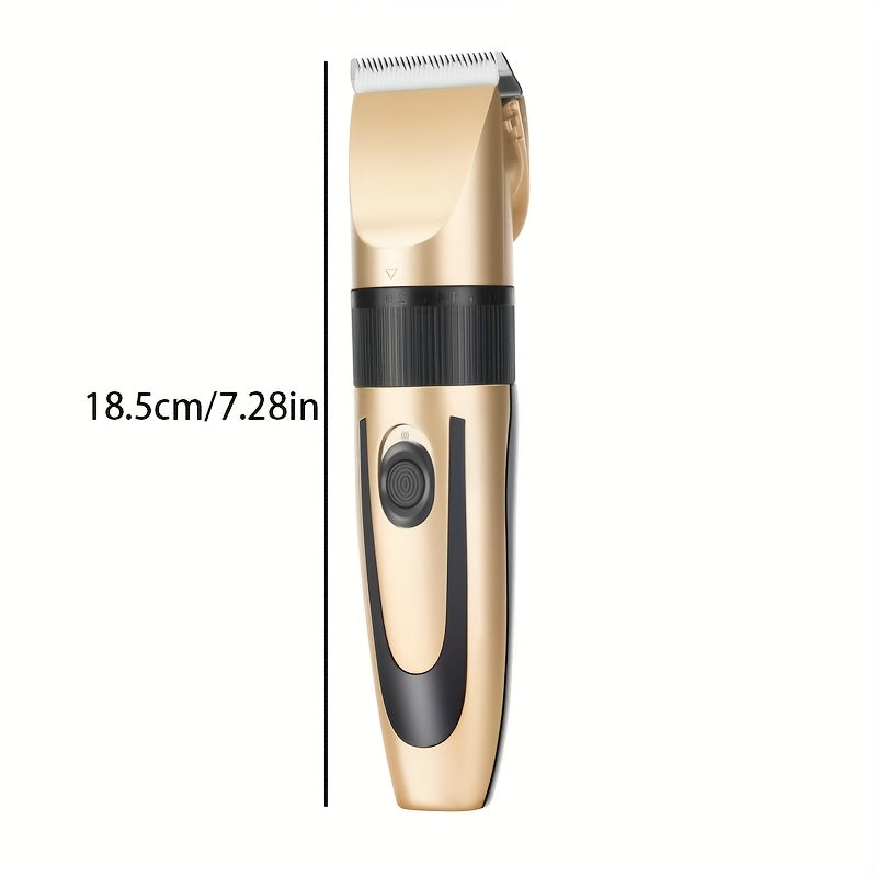 Rechargeable cordless men's haircut kit for home or salon use portable clippers