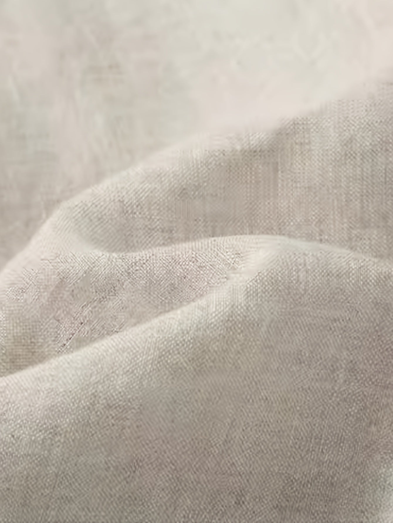 Men's Linen Drawstring Trousers Casual Loose Fit Solid Color All-Season