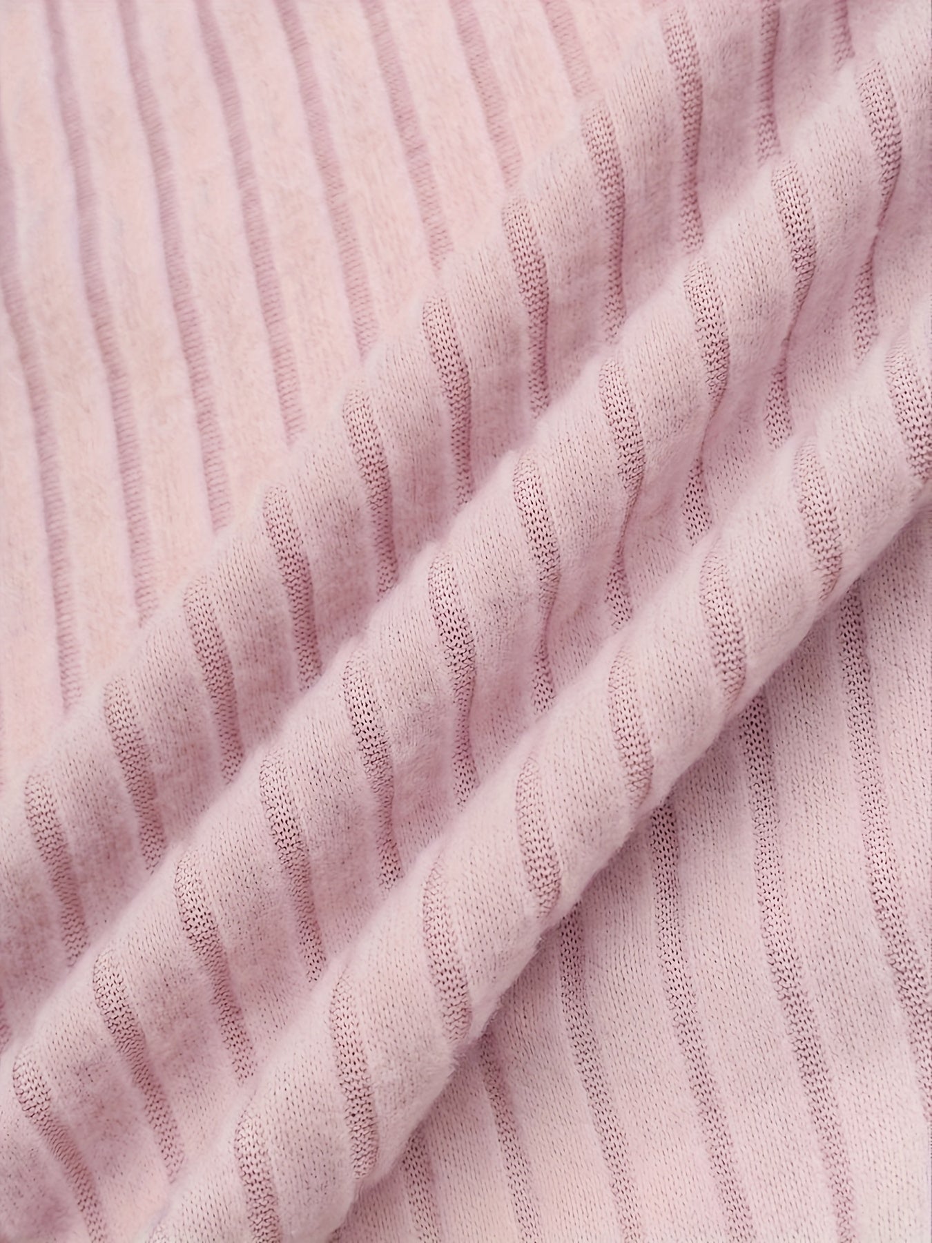 Women's Pink Knit Off-Shoulder Top with Bowknot and Lettuce Hem for All Seasons