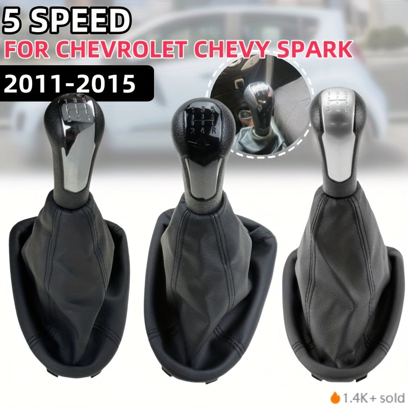 Manual Shift Lever for Car, Faux Leather Boot, 5-Speed, Easy Install