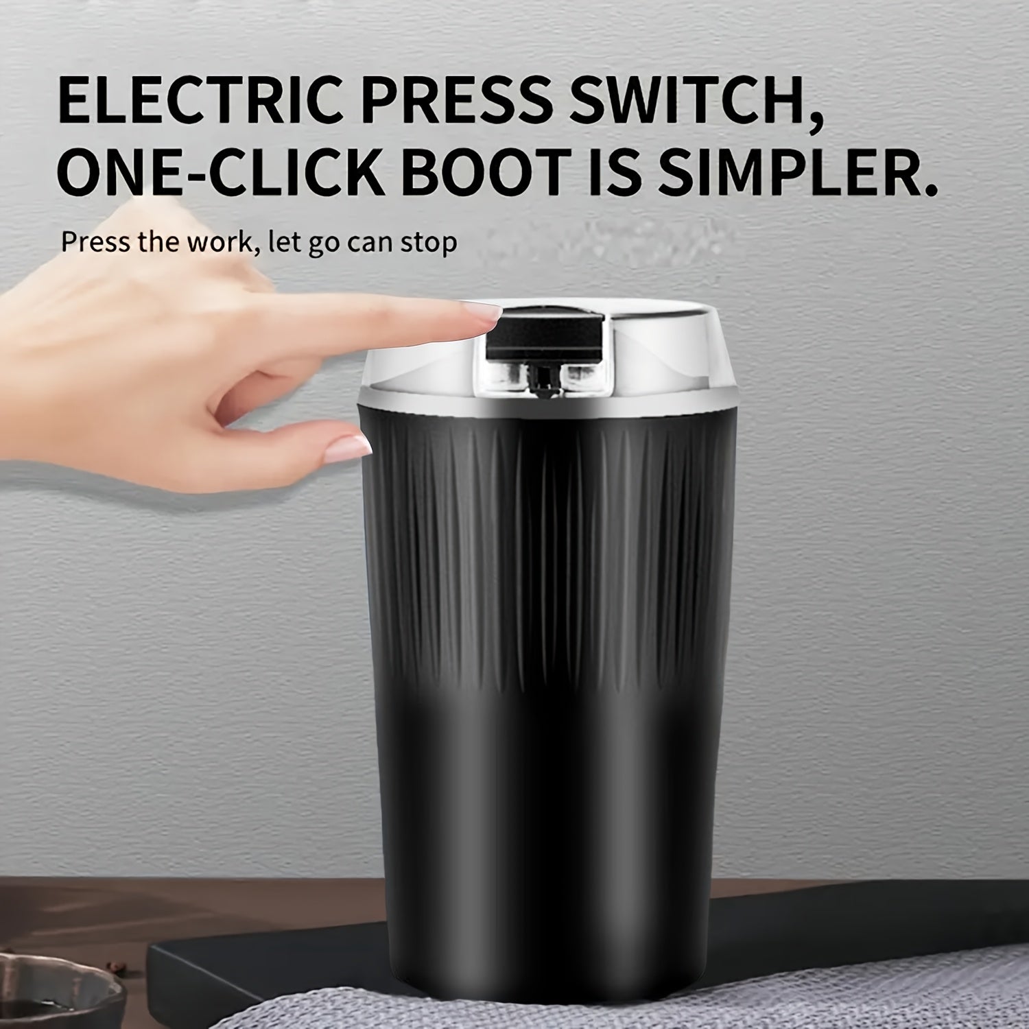 Uy elektr spice maydalagich, zanglamaydigan po'latdan yasalgan stakan korpus va oziq-ovqat sifatidagi material ichki qoplama bilan, kichik va portativ, oshxonada ziravorlar, loviya va donlarni maydalash uchun qulay foydalanish uchun.