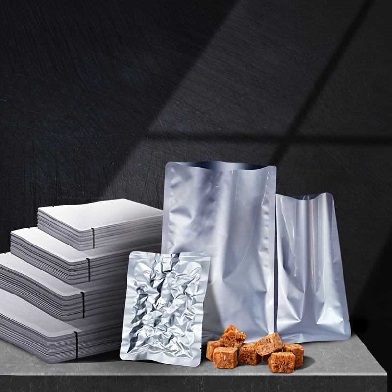 Pack of 100 Small Aluminum Vacuum Sealer Bags 6x8cm 7x10cm 8x12cm Food Storage