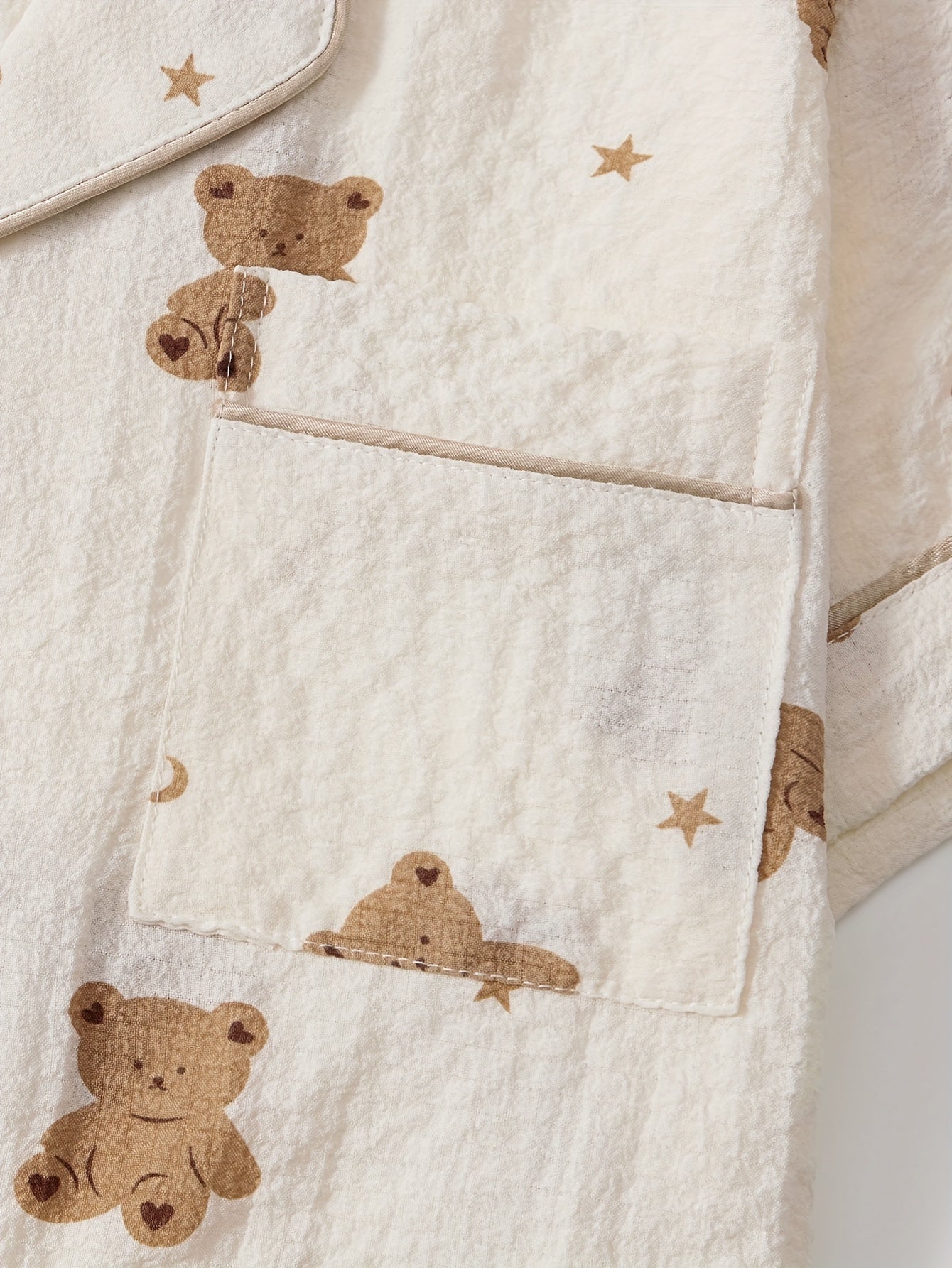 Комплект для отдыха с принтом медведя, с милой футболкой с коротким рукавом и эластичными штанами, женская одежда для дома.