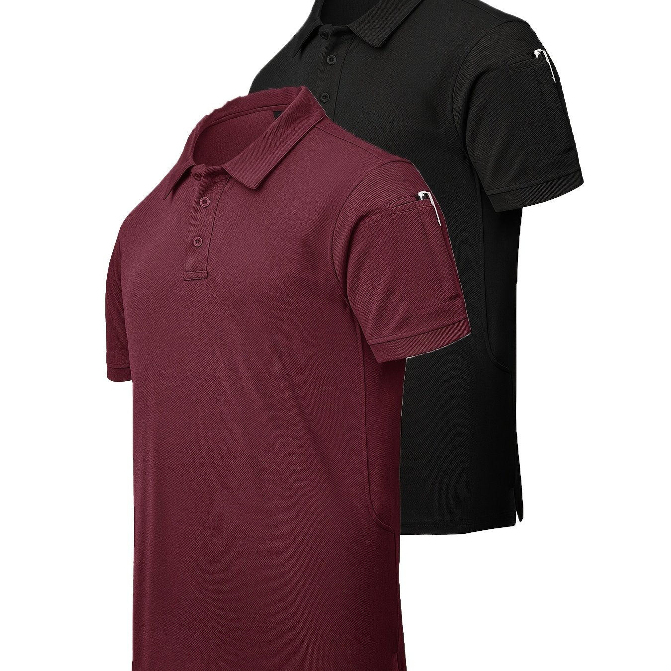 Conjunto de camisa de dos piezas para hombre en verano, poliéster, color sólido, casual, ajuste regular