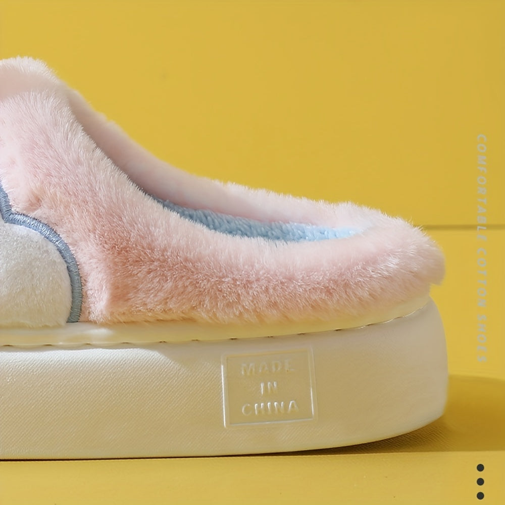 Ayollar uchun mikrotoʻlqinli plush slip-on shlyapki qulay ichki poyabzal