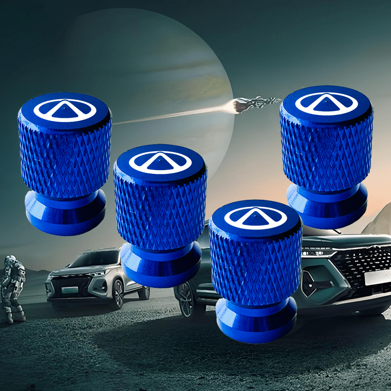 4 Pieces Metal Car Wheel Valve Cover Air Vent Decoration for Cars