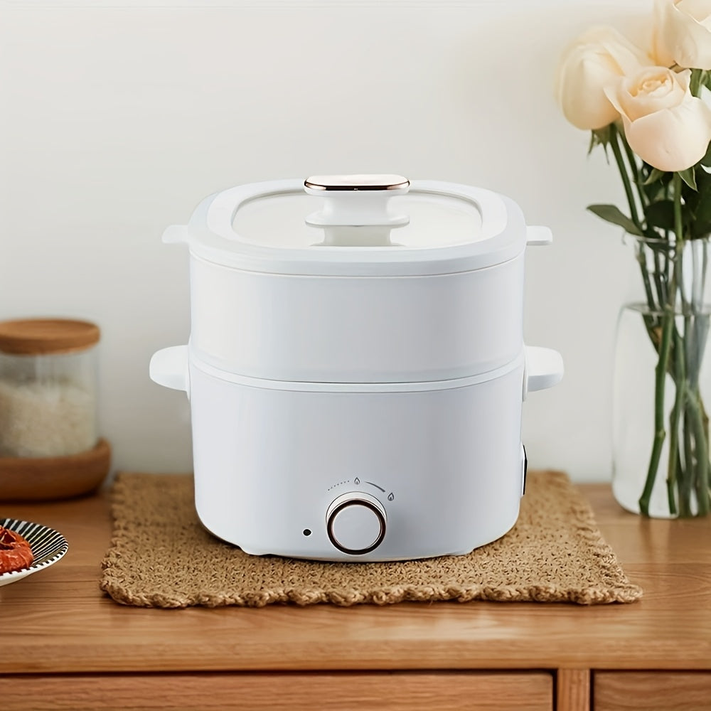 2L keramika qoplamali idishli elektr pechka, ikki tomonlama quvvat, bifshteks, makaron, issiq qozon, ramen uchun ko‘p funksiyali pishirgich. Tez isitish, ortiqcha issiqlikdan himoya.