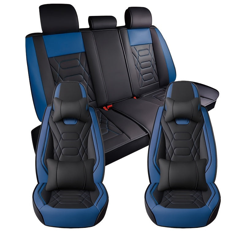 Чехол для автомобильного сиденья всесезонный из износостойкой PU-кожи с полной защитой