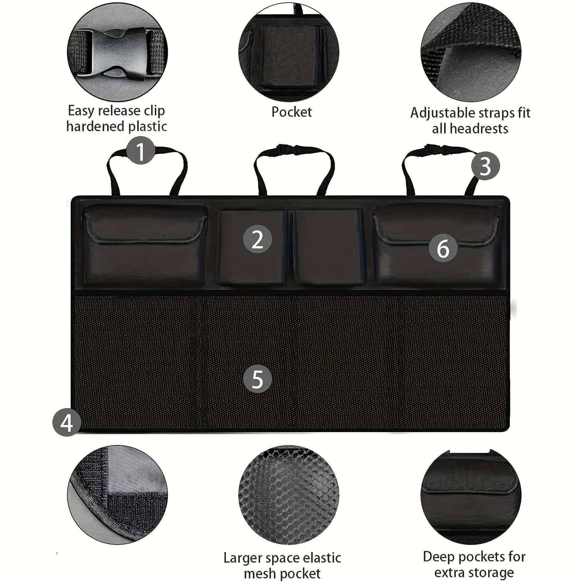 Большая водонепроницаемая сумка-органайзер для багажника автомобиля, складная, для хранения на заднем сиденье