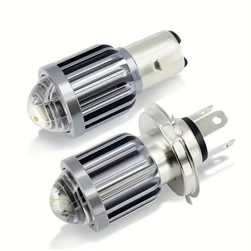 Motorcycle LED Bulb H4 H6 BA20D P15D 6000LM White Yellow Hi Lo Beam