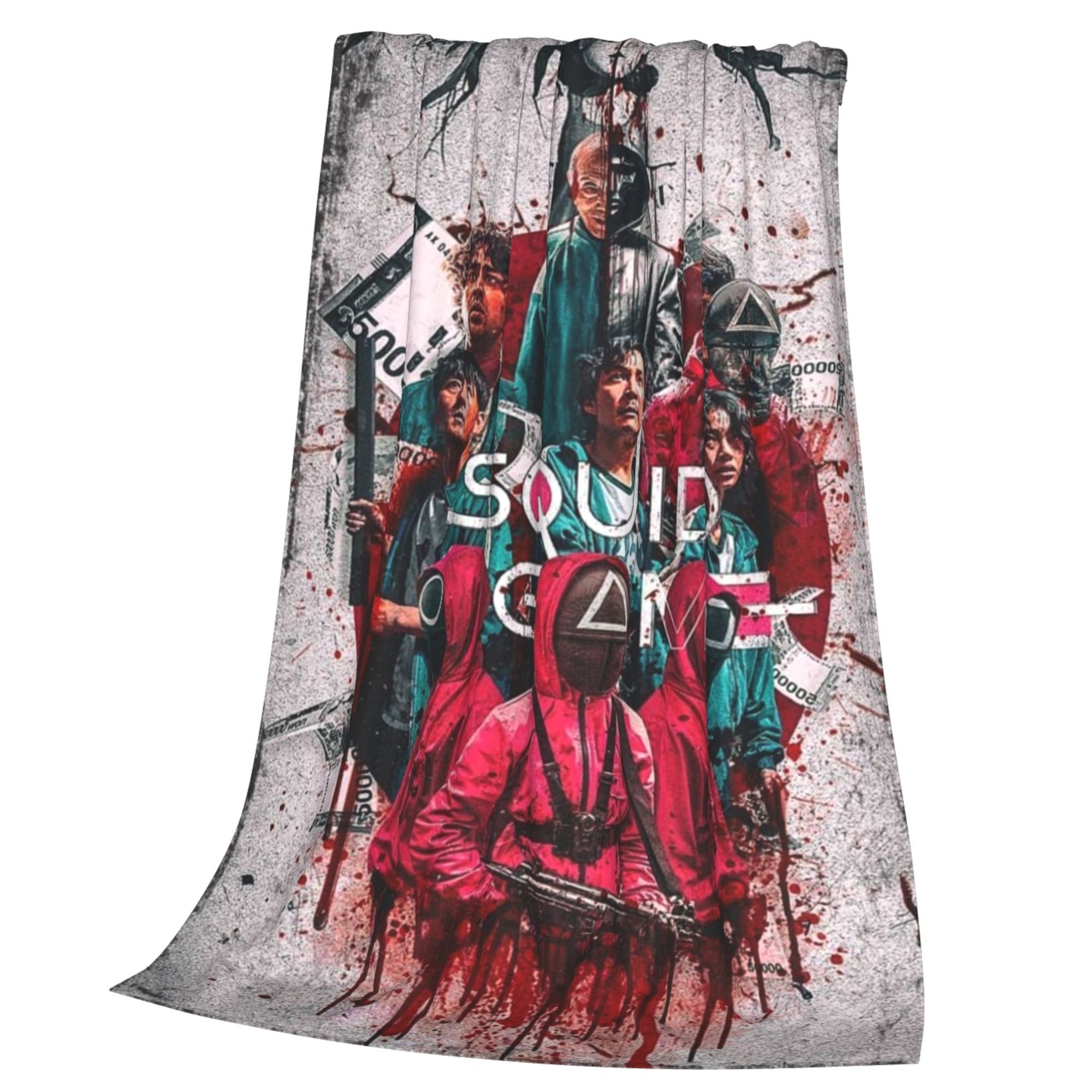 Themed Flannel Throw Blanket Cozy Soft Splatter Design for Couch Bed Camping