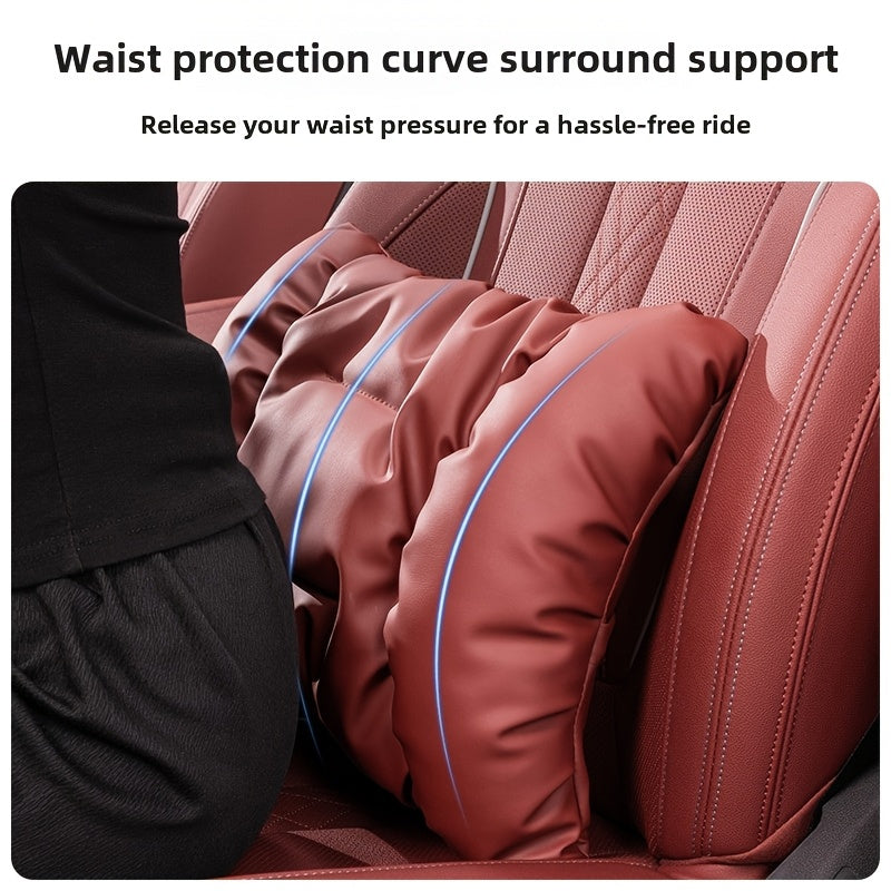 Car Headrest and Lumbar Pillow Ergonomic Foam Cushion for SUV Truck Back Support