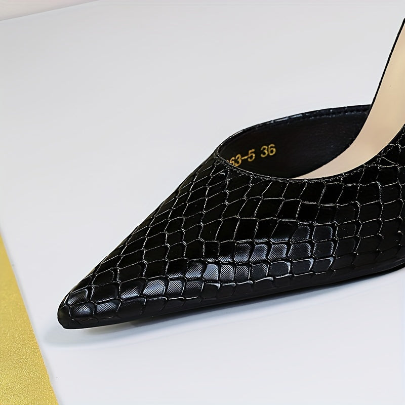 Слимминг узкие каблуки для женщин, туфли с острым носом для вечерних мероприятий и стильные слепоны для ночных клубов.