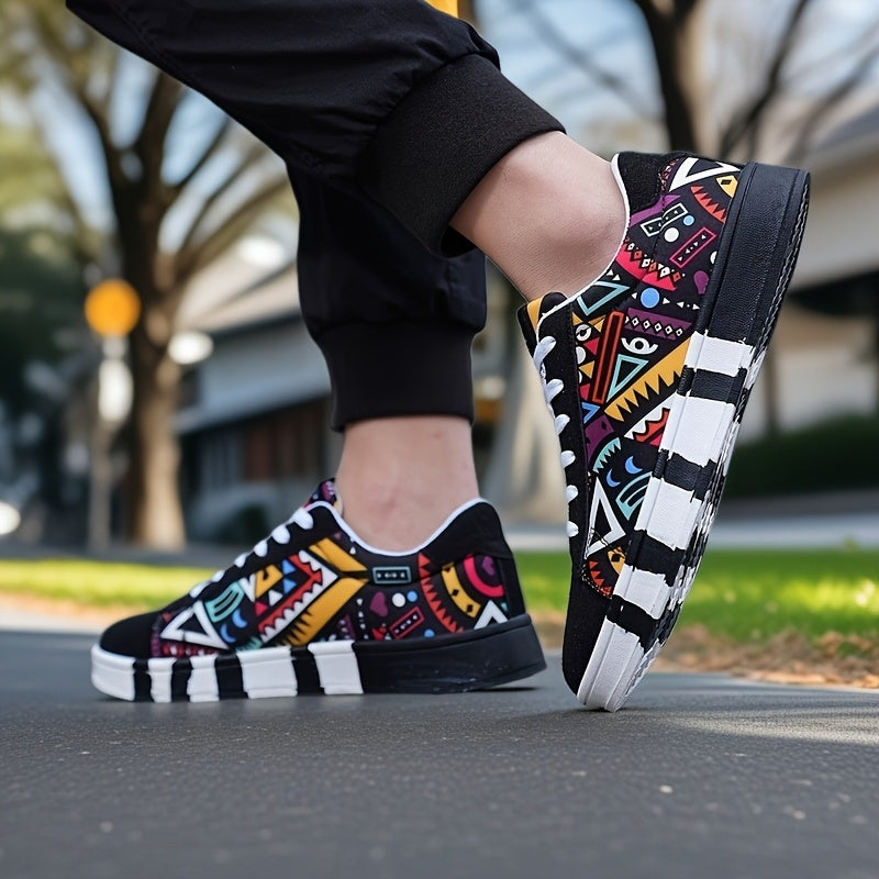 Men's Canvas Sneakers Lace-Up Casual Running Tennis Basketball All-Season Low Top