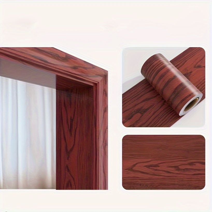 Waterproof Self-Adhesive Contact Paper with Realistic Wood Grain for Furniture Cabinets and Windowsills