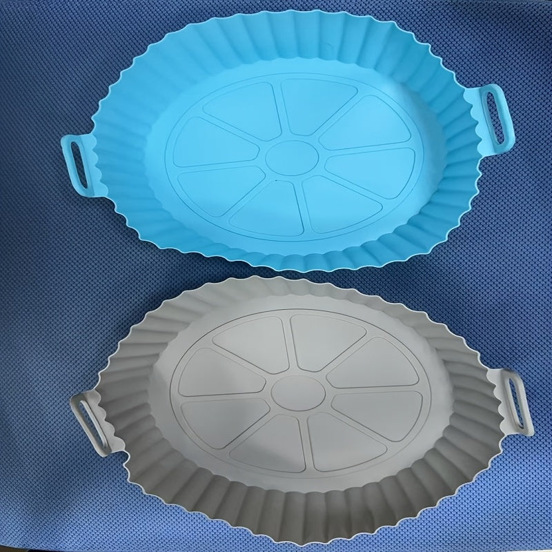 Qayta ishlatiladigan Silikon Havo Fryer Liners Set, idishga mos, yopishqoq bo'lmagan oshxona aksessuarlari