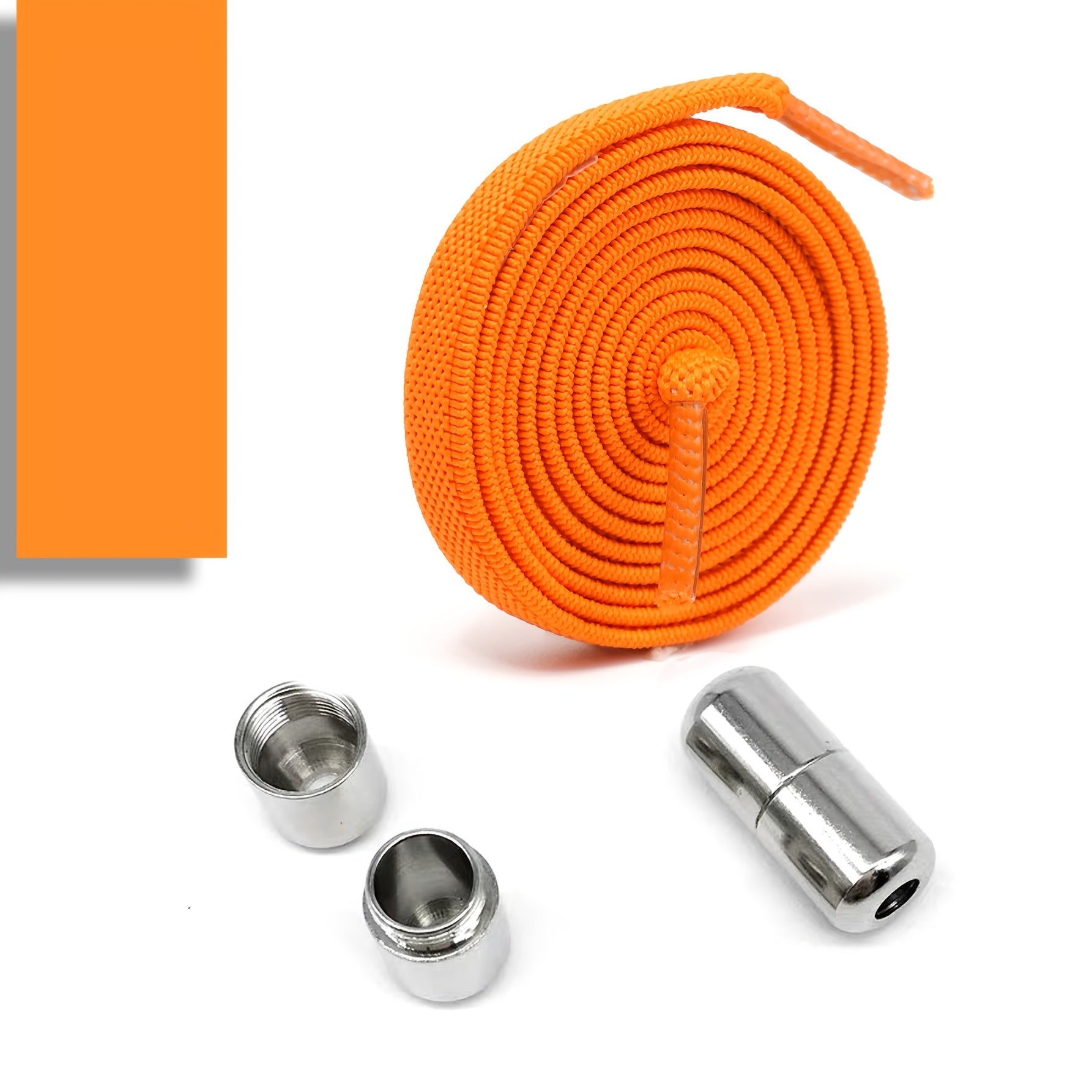 Elastic No-Tie Shoe Laces for Adults with Golden Capsule Buttons