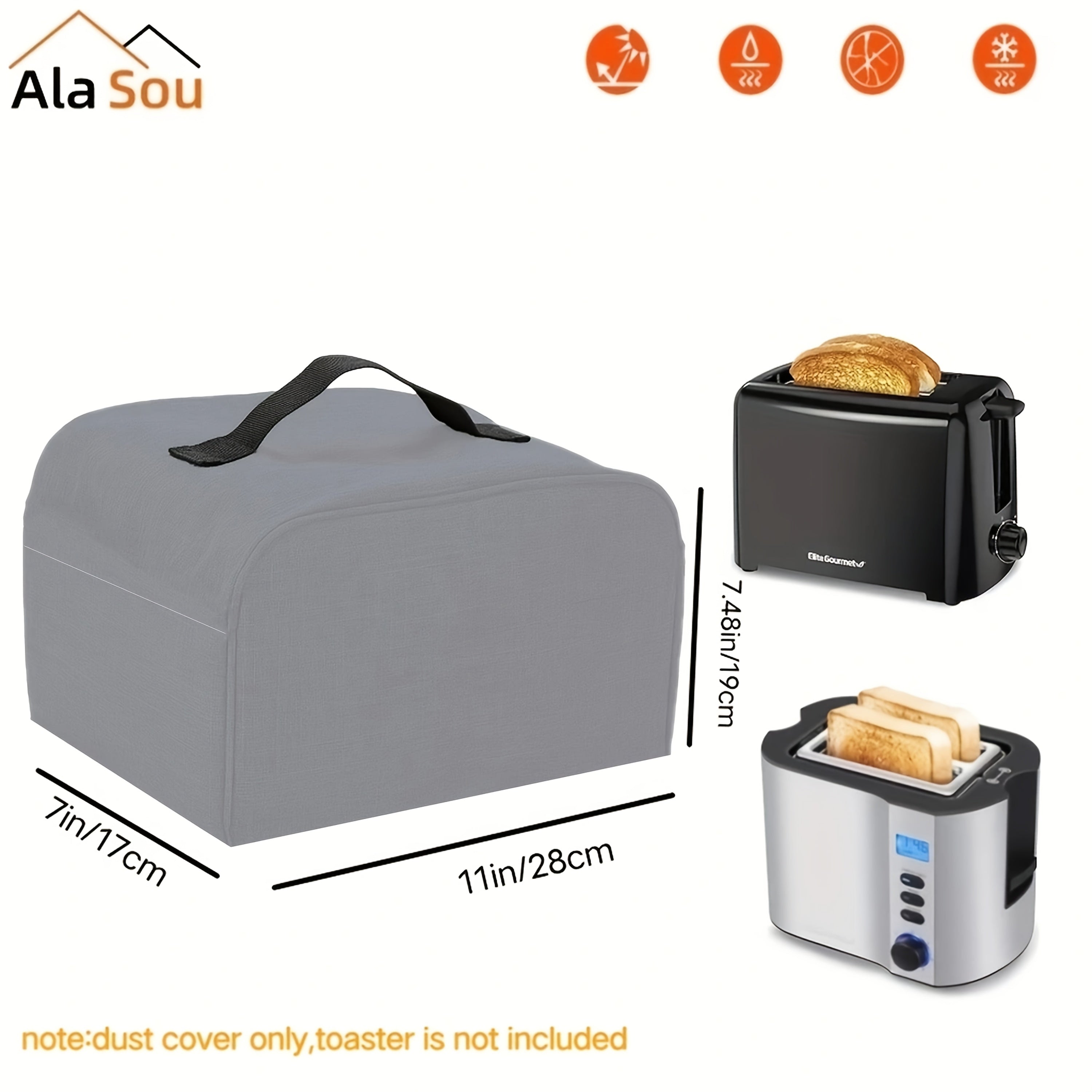Bread Machine Cover Dust-Resistant Heavy Duty Protective Cover for Bread Makers