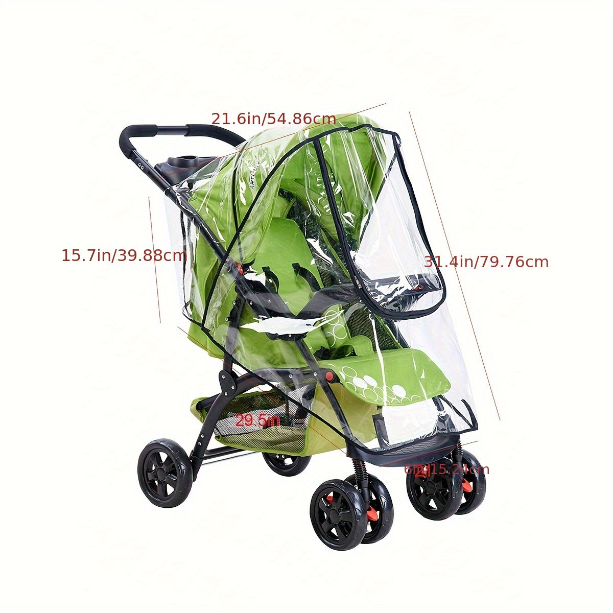Universal Baby Stroller Rain Cover Windproof with Air Holes