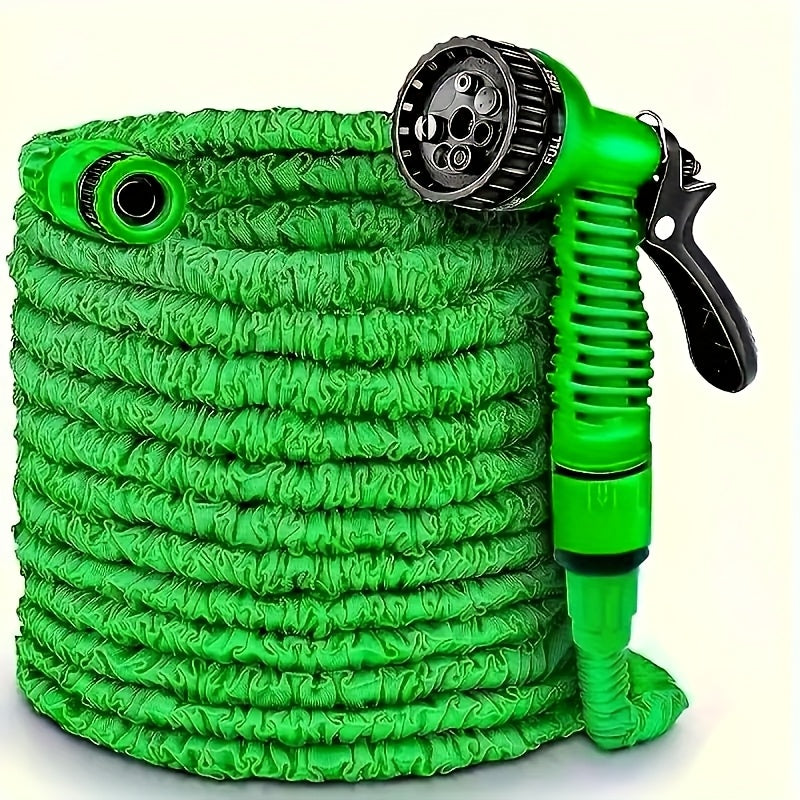 Expandable Garden Hose With Spray Gun, 7.62-30.48m, Multi-Functional Outdoor Cleaning