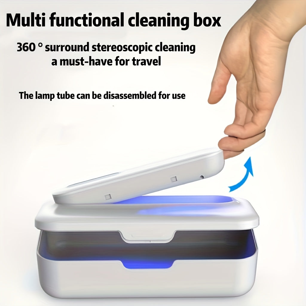 Portable 360° Personal Cleaning Device with Removable Lamp for Travel