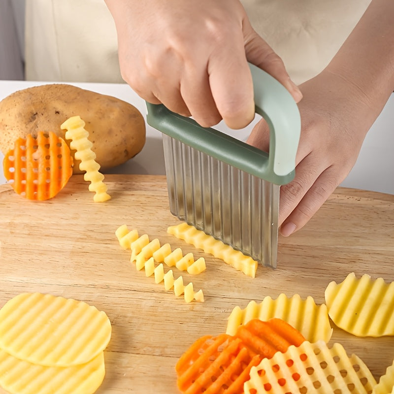 Stainless Steel Wavy French Fry Cutter Vegetable Slicer Tool Kitchen