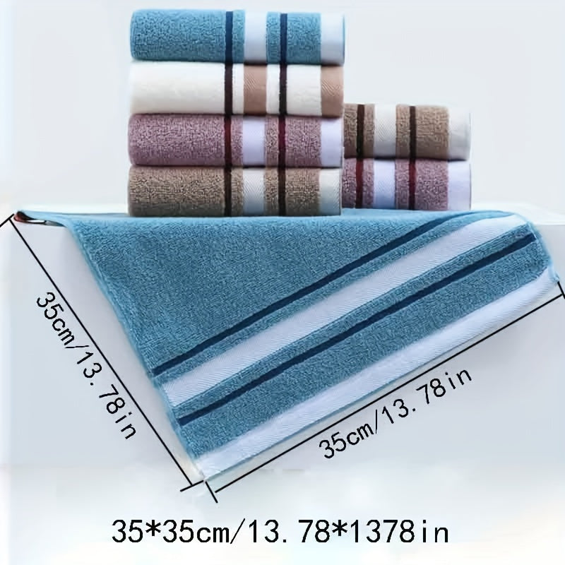 Cotton Small Square Towel 35x35cm Soft Absorbent Non-Shedding for Face Hands Sweat